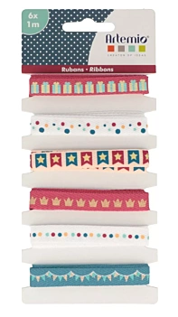 Set de 6 cintas de tela Nature Artemio