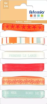 Set de 6 Cintas Corail Artemio