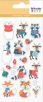 Pegatinas Puffy Personajes Beary Christmas Artemio