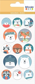 Pegatinas Puffy Beary Christmas Artemio
