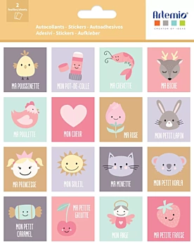 Pegatinas Cuadradas Ma Poussinette Artemio