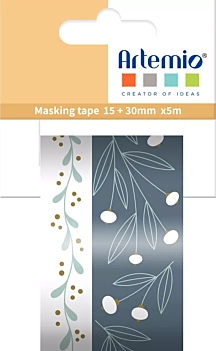 Set de 2 Washi Tape Woodsy Christmas Artemio