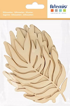 Die-cuts de madera corales Corail Artemio
