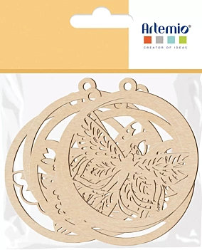 Artemio Wooden Die-Cuts Butterfly Medallions
