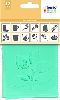 Artemio Set 12 Stencil Templates Life is Simple 