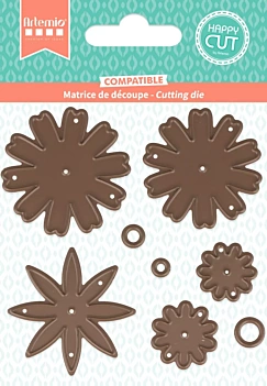 Artemio Small Flowers Die Cuts Life is Simple 