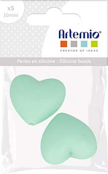 Cuentas de silicona Corazón Azul My little Baby Artemio