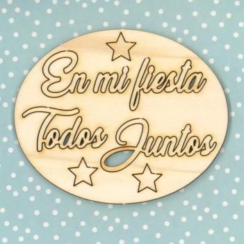 Die-cuts de madera Sueña Ríe Disfruta Vive Dayka
