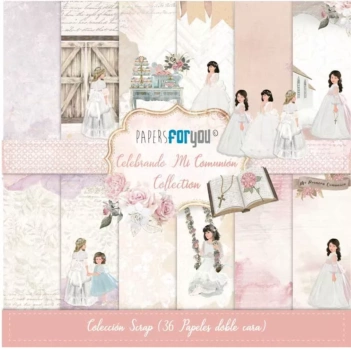 SUPER DEAL **40%** PapersForYouPaper Kit Mini Girls Celebrating my Communion 15x15cm