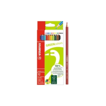 Set 12 crayons STABILO Greencolors