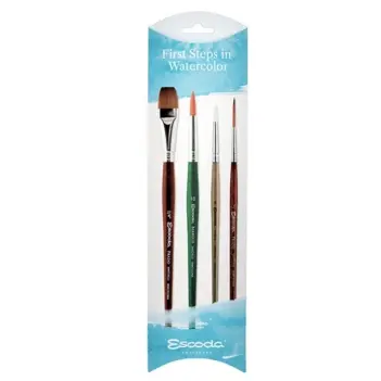 Set 4 pinceles acuarela First Steps Escoda