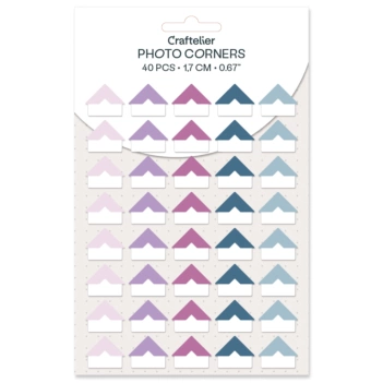 Craftelier Winter self-adhesive corner pieces