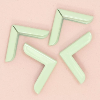 4 Esquineras Metálicas Grandes Mint Green Mi Tienda de Arte
