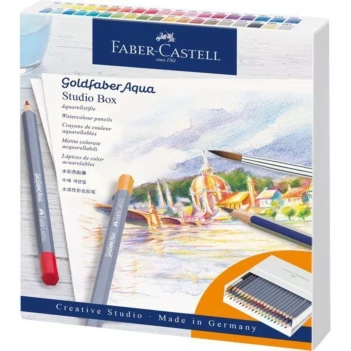 Studiekoffer van 38 Goldfaber Aqua Faber Castell aquarelpotloden