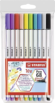 10er Set STABILO STABILO Stift 68 Pinsel