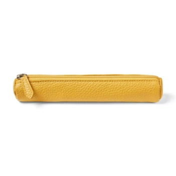 Fabriano Boutique Étui tube étroit en cuir jaune