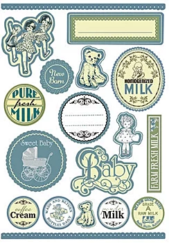 SUPER DEAL **60%** Stamperia Chipboard Stickers Milk 