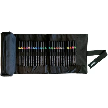 Étui enroulable en tissu 24 marqueurs Art Pen Lyra