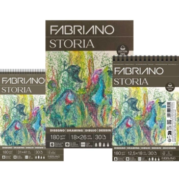 Fabriano-Spiralblock, feine Körnung, 180 g/m²