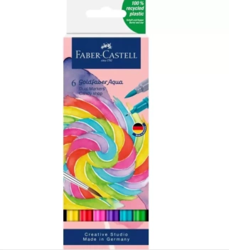 Etui 6 Goldfaber Aqua Dual Markery Sklep ze słodyczami Faber-Castell
