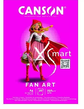 XSmart Fan Art blok Canson A4 250g/m²