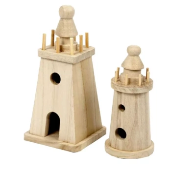Creativ Company Set 2 Wooden Lanterns 