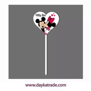 Dayka Trade Espeto Happy Day Mickey and Minnie 20cm