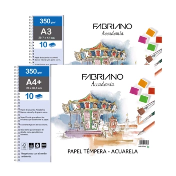 Fabriano Tempera- und Aquarellblock 350g/m²