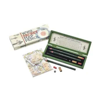 Set lápices y accesorios WW2 Secret Map Derwent