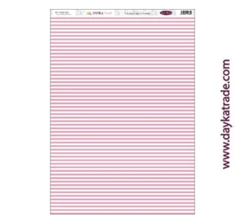 Dayka Trade Fabric DTXM-2015 Pink Striped Background Pattern 33x70cm