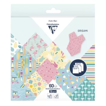 Set de papel para origami Clairefontaine 15x15cm