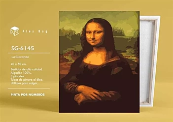 Kit Pintar Por Números La Gioconda Alex Bog 40x50cm