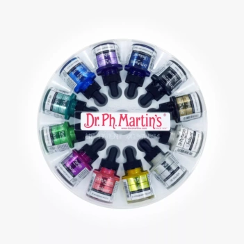 Set #02 de Tintas Iridiscentes Caligrafía 1.0 oz Dr. Ph. Martin s
