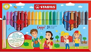 Set 24 feutres STABILO Cappi