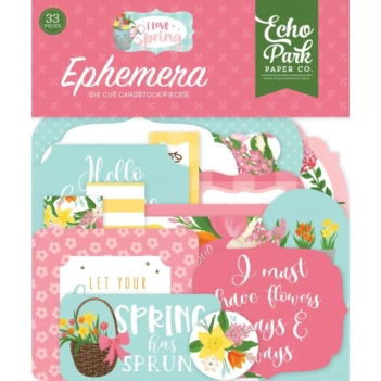 SUPER DEAL **40%** Echo Park Die-cuts I Love Spring 