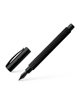 Pluma Estilográfica Ambition Italic Obsidian Black Faber-Castell