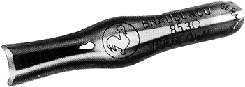 Brause 853B pointe de coupe droite pour linoléum