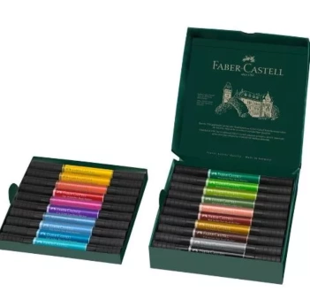 Set of 20 Faber-Castell Pitt Artist Pen Dual Markers
