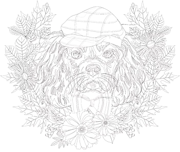 Bastidor Entelado para Colorear Tigre Phoenix 30x30cm