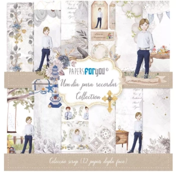 SUPER DEAL **40%** PapersForYouPaper Kit A Day To Remember Child Portuguese Blonde 30x30cm