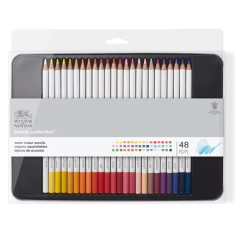 Caja Metálica 48 Lápices de Colores Acuarelables Winsor and Newton