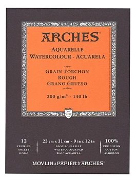 Álbum para Acuarela Grano Grueso 300g/m² Arches 23x31cm

