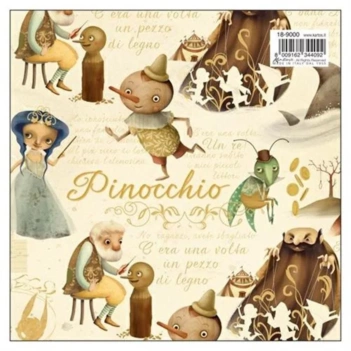 'The Adventures of Pinocchio' Kartos Paper, 49.5 x 68 cm