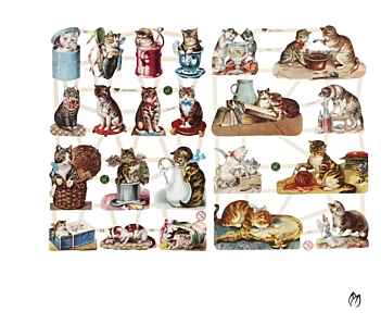 Creativ Company Vintage Cats Cards 