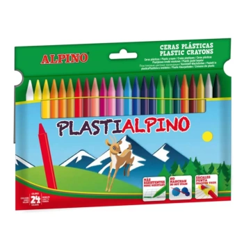 Set 24 ceras plásticas de colores PlastiAlpino Alpino