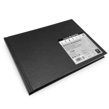 Daler-Rowney Ebony Ebony Hardback Sketchbook Landscape Black Cover  A5