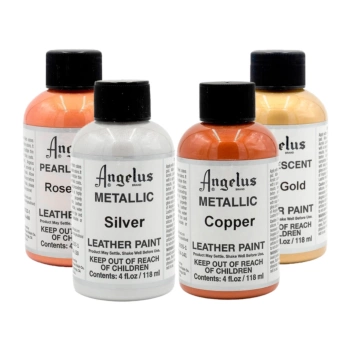 Pintura para cuero y polipiel metálicos y perlescentes Angelus 118ml
