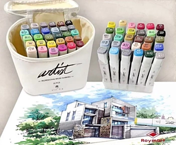Estuche 30 Rotuladores Luxe Canvas Gama Artist Alex Bog