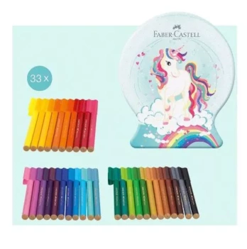 Metal Box 33 Faber-Castell Unicorn Connector Markers