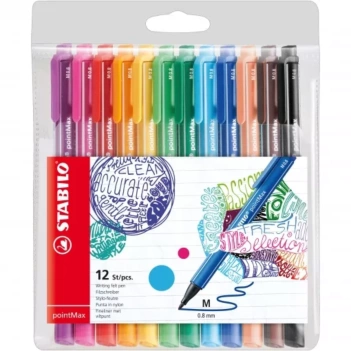 Set 12 surligneurs STABILO PointMax 0.8